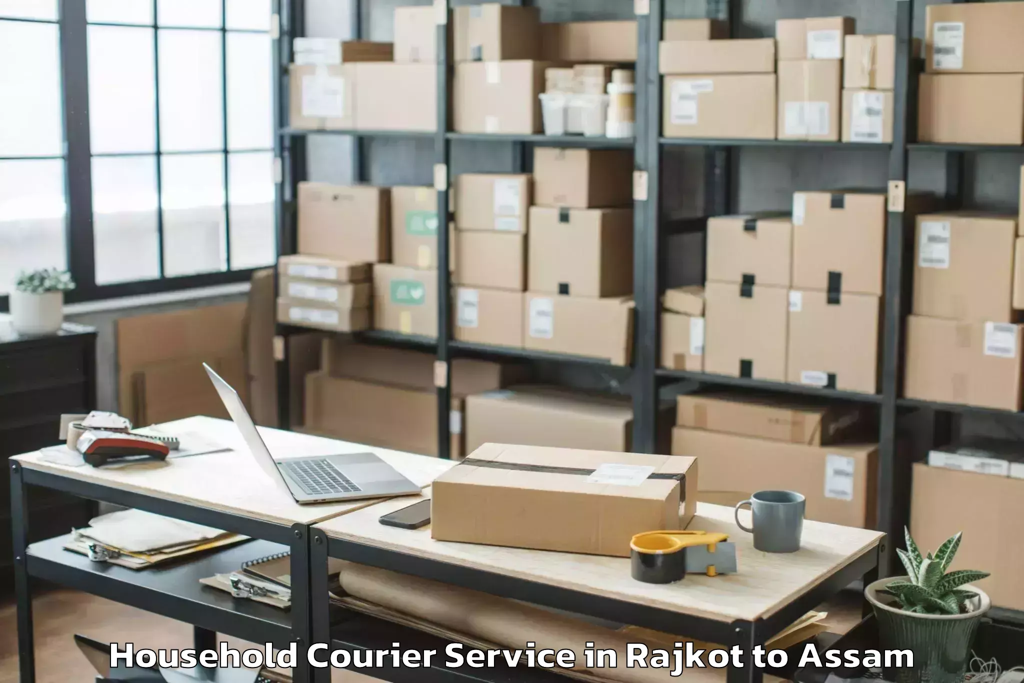 Quality Rajkot to Lumding Railway Colony Household Courier